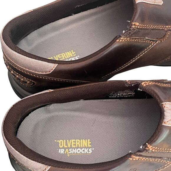 Red Wing Slip On Loafers Mens 13 Brown Leather Steel Toe Comfort Pro Distressed - Picture 9 of 9